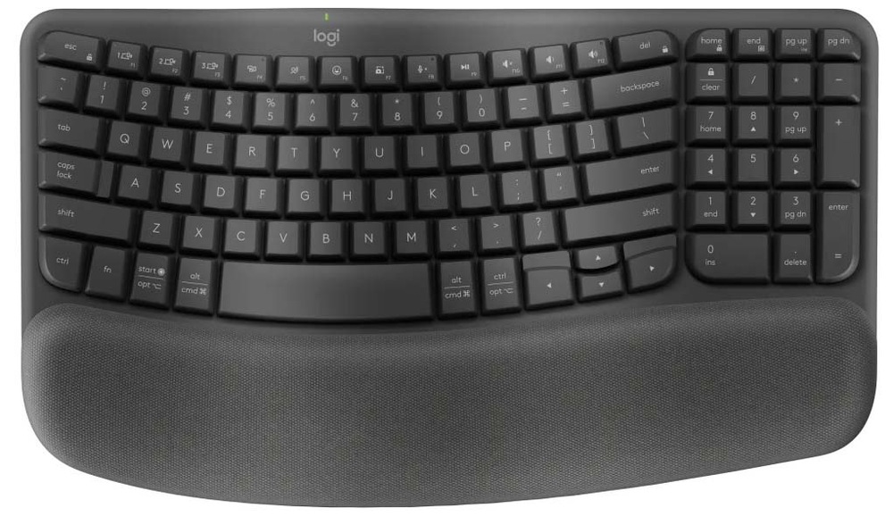 Klávesnice Logitech Wave Keys, CZ/SK layout grafitová