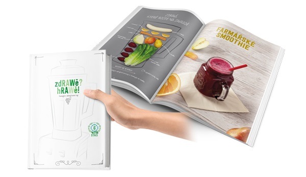Stolní mixér ETA Vital Blend Mini 2100 90000, kniha zdrawe hrawe