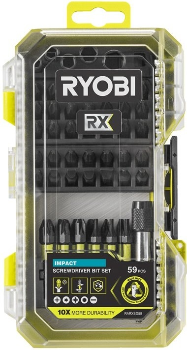 Sada bitů Ryobi RARXSD59 v počtu 59 ks