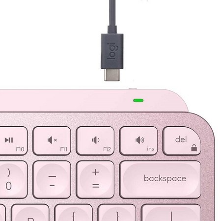 Klávesnice Logitech MX Keys Mini, US růžová