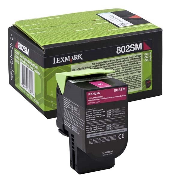 Toner Lexmark 80C2SM0, 2000 stran, pro CX310dn, CX310n, CX410de, CX410 purpurový