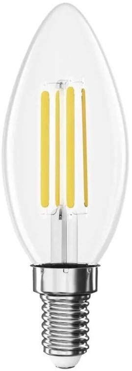Žárovka LED EMOS Filament svíčka, 3,8W, E14, neutrální bílá