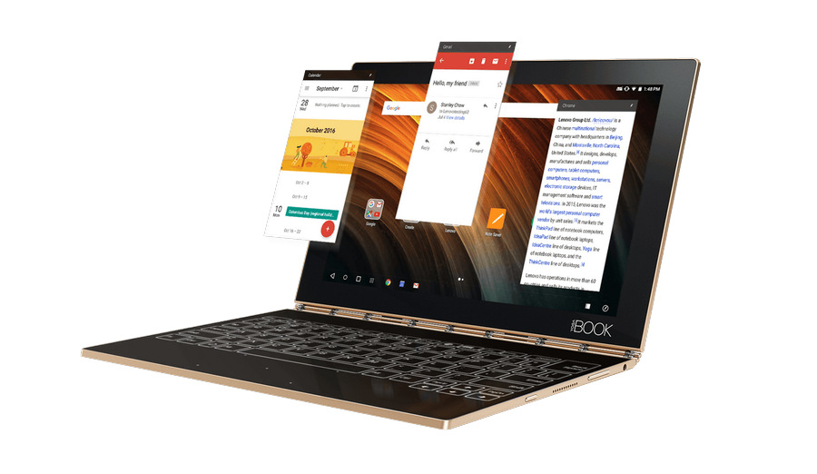 Dotykový tablet Lenovo YOGA Book zlatý
