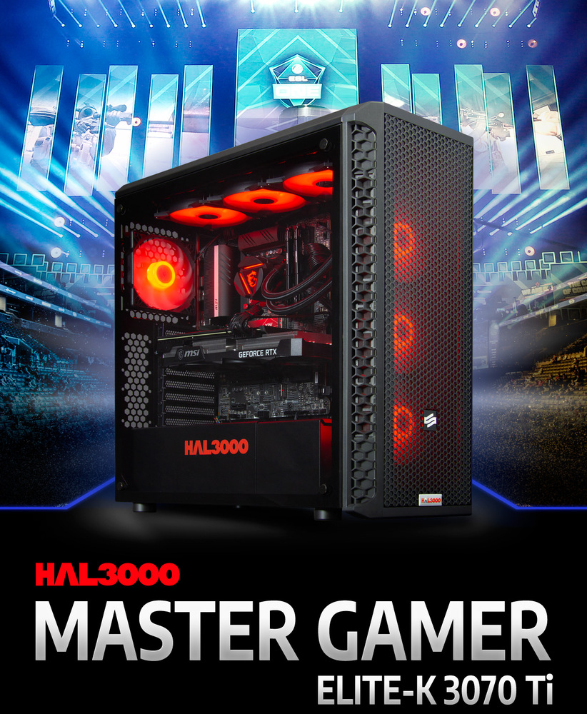 Stolní počítač HAL3000 Master Gamer Elite 3070 Ti černý HAL3000 Master Gamer Elite 3070 Ti