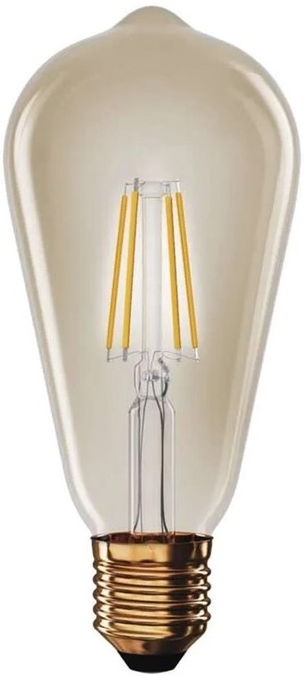 Žárovka LED EMOS Vintage ST64, 4,5W, 420lm, E27, teplá bílá