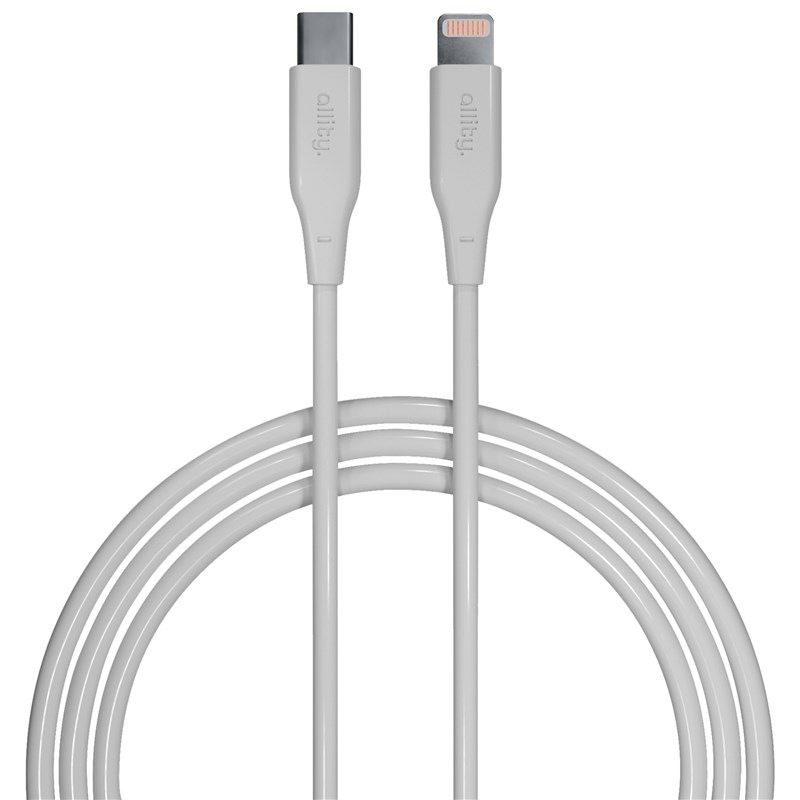 Kabel Allity AUC-02, 27W, USB-C/Lightning, 2m bílý
