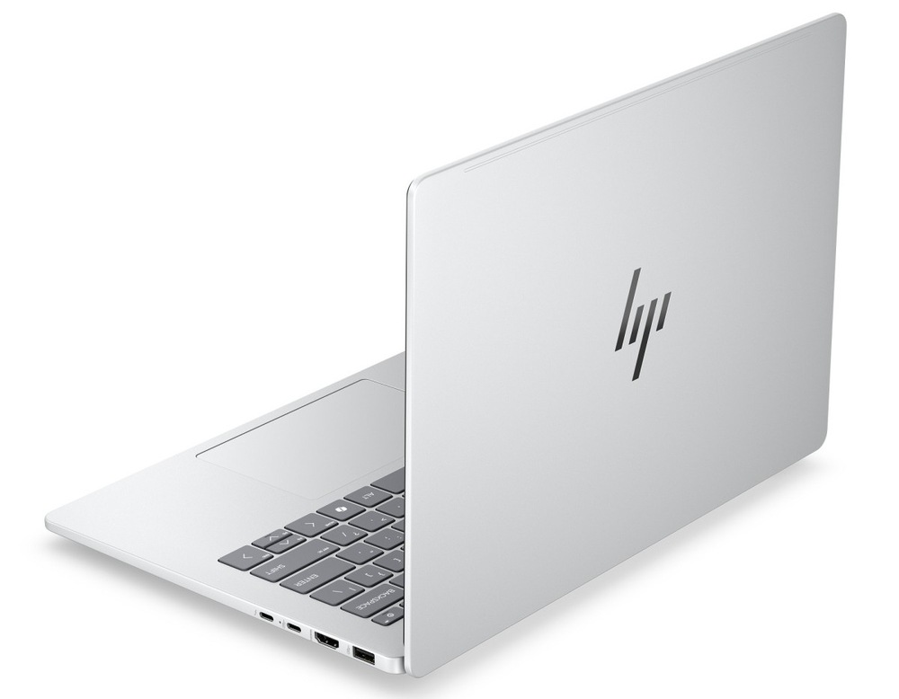 Notebook HP OmniBook 7 AI 14-hg0070ncx + Game Pass předplatné na 2 měsíce stříbrný Otevřený notebook HP OmniBook 7 AI 14-hg0070ncx zezadu