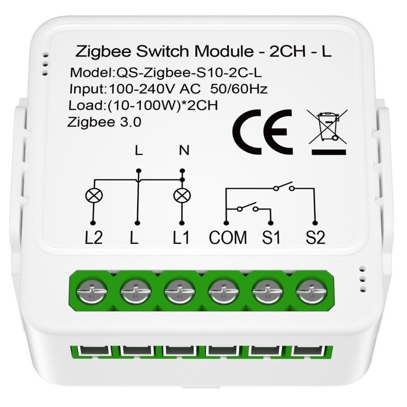 Modul IMMAX NEO SMART kontroler (L) V8 2-tlačítkový Zigbee 3.0, Tuya