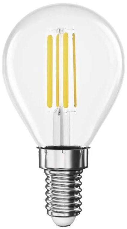 Žárovka LED EMOS Filament mini globe, 5,9W, 806lm, E14, teplá bílá