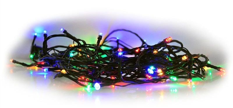 Vánoční osvětlení Solight řetěz, 300 LED, 30m, přívod 5m, 8 funkcí, časovač, multicolor