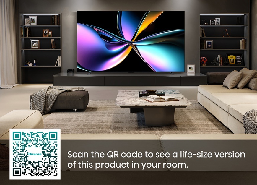 Televize Hisense 100U7Q PRO Hisense TV 100U7Q PRO, v domácnosti
