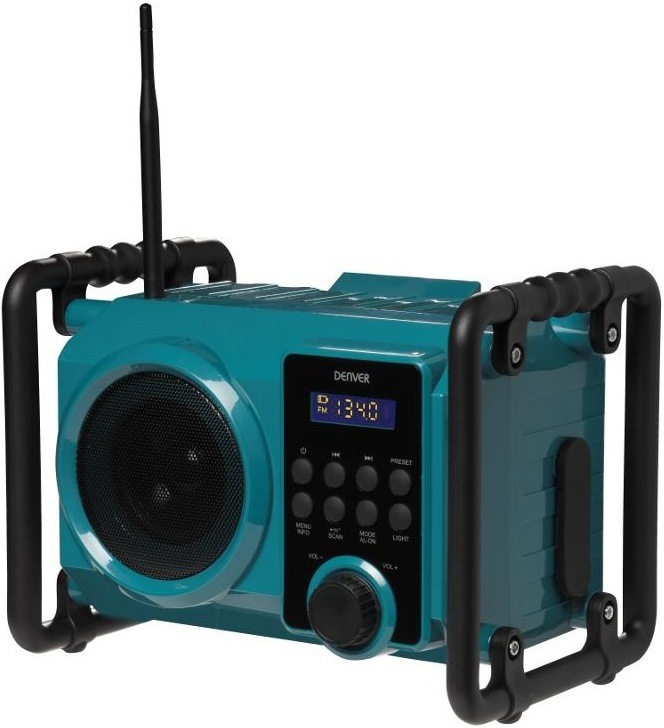Stavební rádio Denver WRB-50 zelený