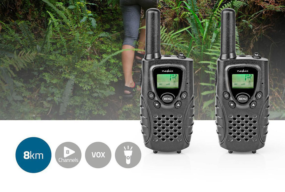 Vysílačky Nedis WLTK0800BK černá WLTK0800BK