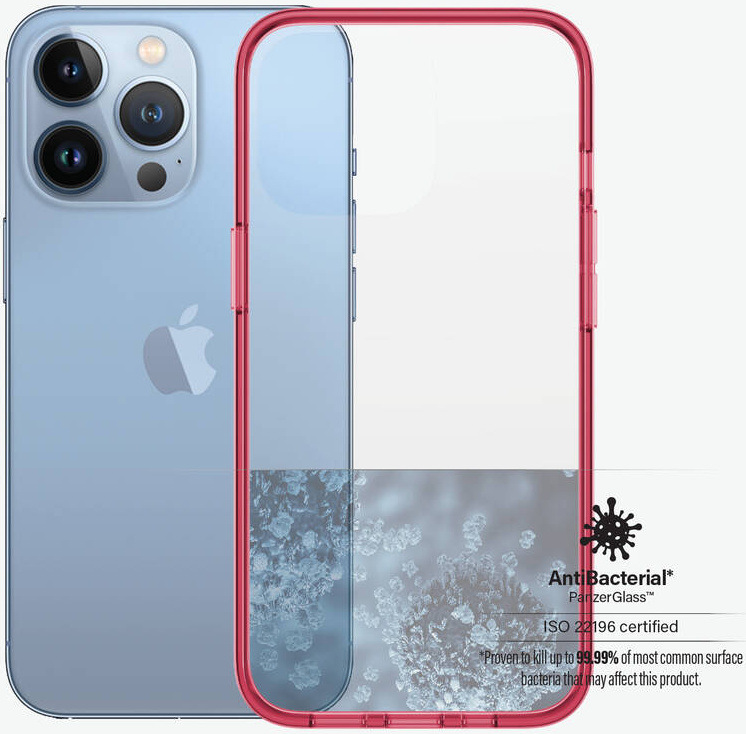 Kryt na mobil PanzerGlass ClearCaseColor na Apple iPhone 13 Pro červený/průhledný Kryt na mobil PanzerGlass ClearCaseColor na Apple iPhone 13 Pro červený/průhledný