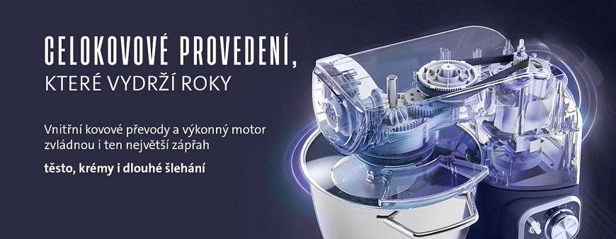 Kuchyňský robot ETA Gratus EVO Elegance 1028 90125 modrý Kuchyňský robot ETA Gratus Evo Elegance, celokovové provedení