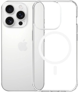 Kryt na mobil 3mk Armor MagCase na Apple iPhone 15 Pro - průhledný