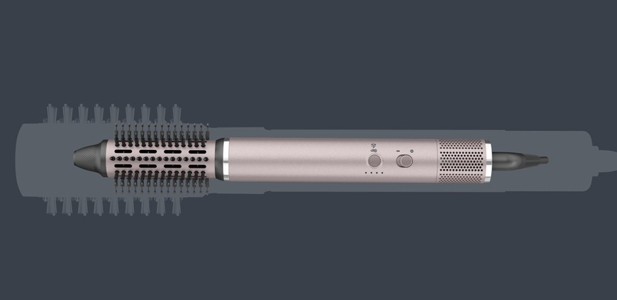 Kulma Rowenta UB9B20E0 Air Nano růžová Horkovzdušný kartáč Rowenta UB9B20E0 Air Nano s ultralehkou konstrukcí 320 g a kompaktním designem pro pohodlný styling vlasů.