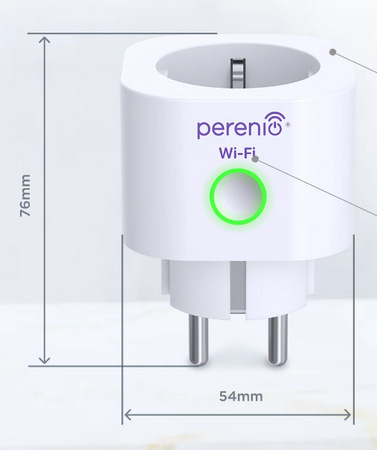 Chytrá zásuvka Perenio Power Link WiFi bílá Chytrá zásuvka Perenio Power Link WiFi bílá
