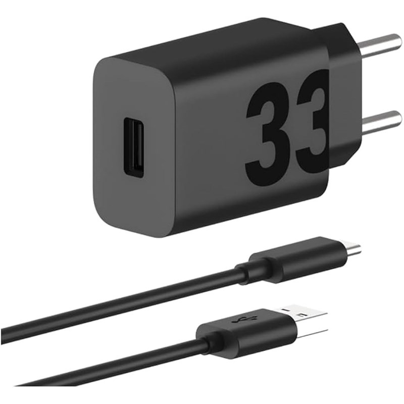 Nabíječka do sítě Motorola TurboPower 33W + USB-C kabel 1m černá