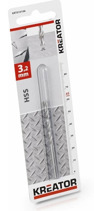 Vrták Kreator KRT010106, 3,2×65 mm