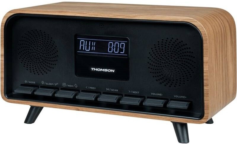 Radiopřijímač Thomson RT850BT černý/hnědý