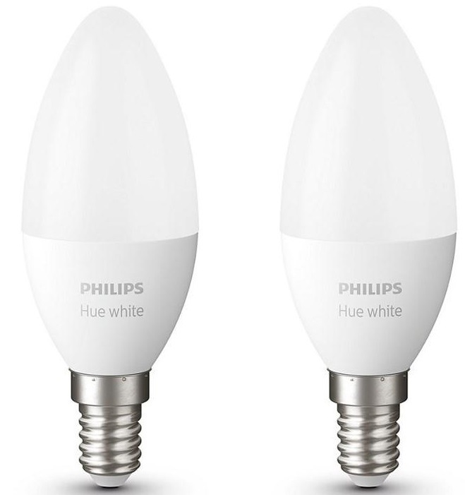 Chytrá žárovka Philips Hue Bluetooth 5,5W, E14, White (2ks)