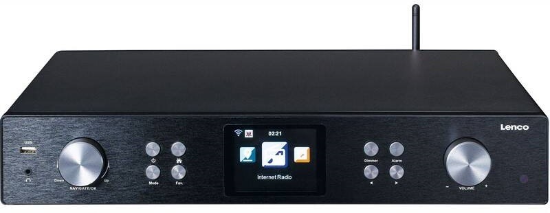 Internetový radiopřijímač s DAB+ Lenco DIR-250 černý