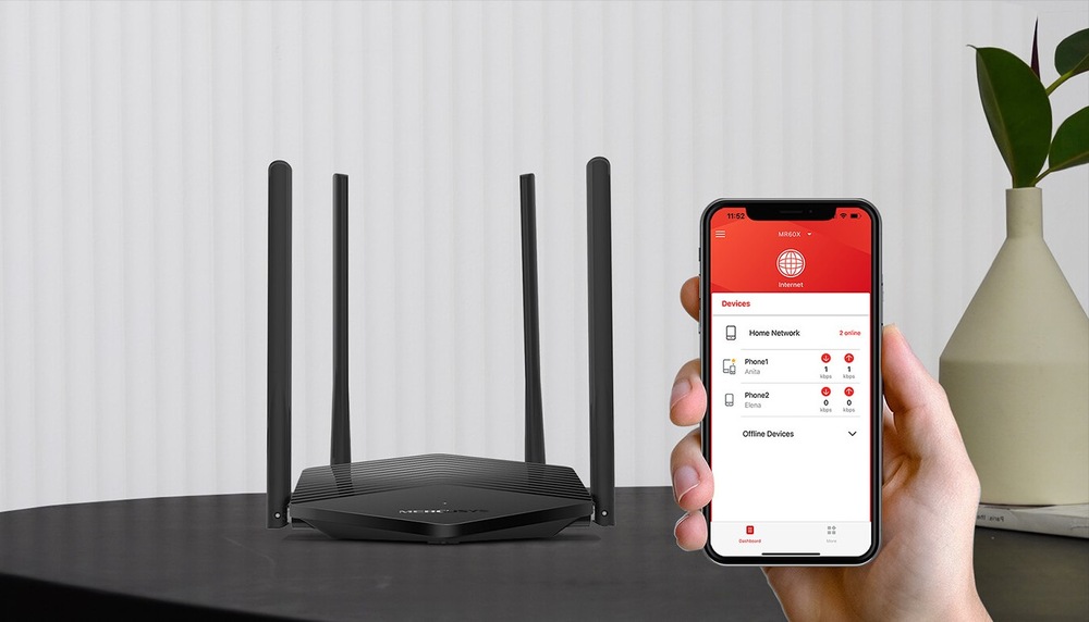 Router Mercusys MR60X černý Router Mercusys MR60X černý