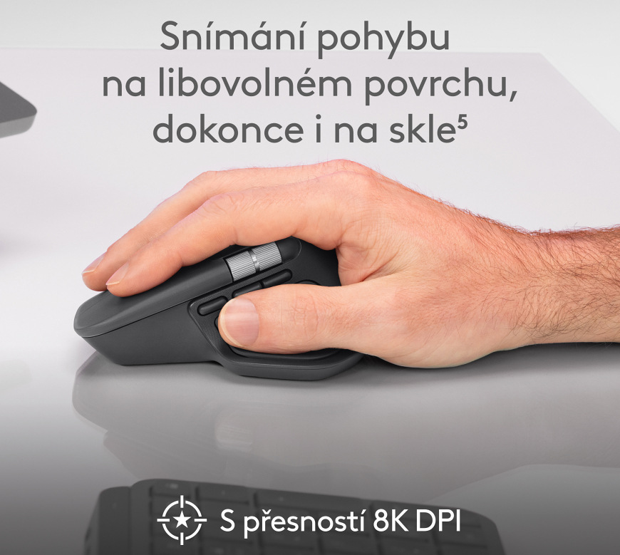 Myš Logitech MX Master 4 šedá