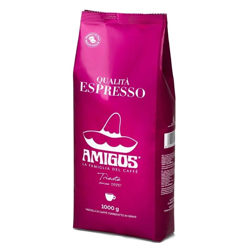 Káva zrnková Amigos Caffe Qualitá Espresso 1 kg