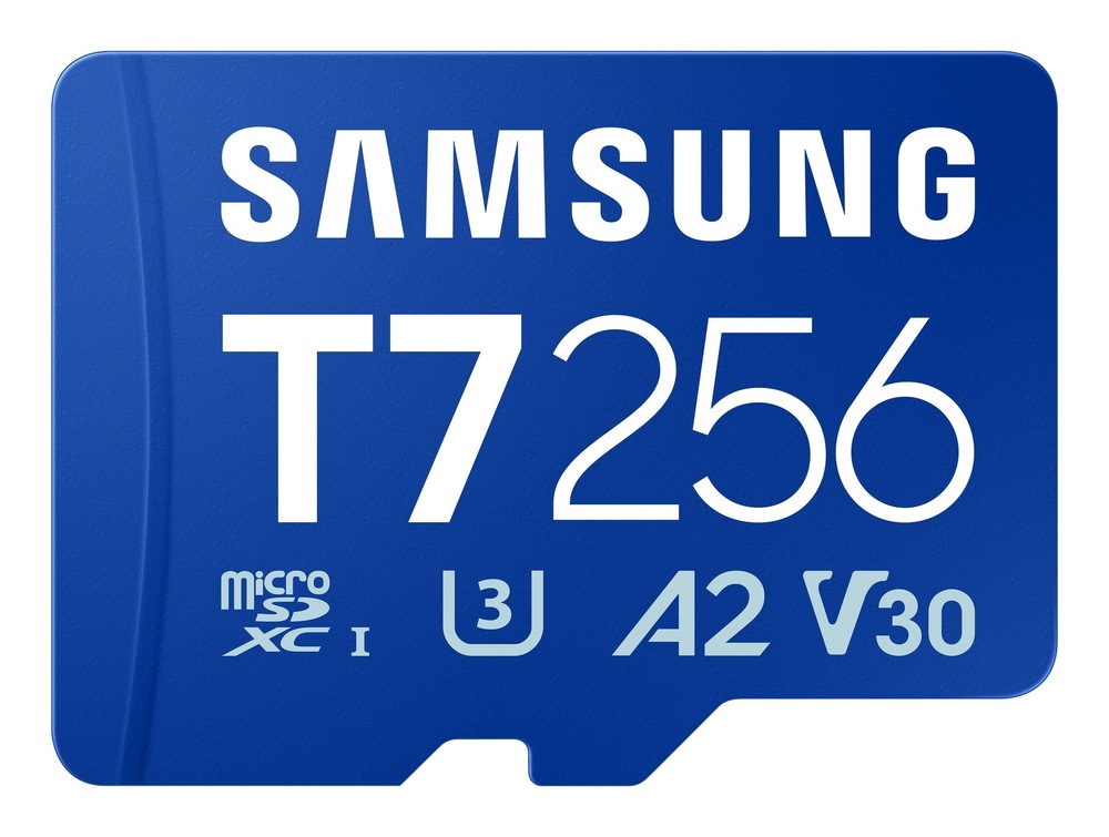 Detail paměťové karty Samsung T7 256 GB MicroSDXC
