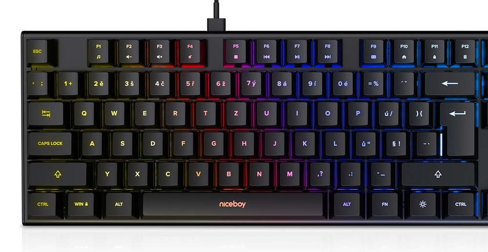 Klávesnice Niceboy Oryx K310 černá Klávesnice Niceboy Oryx K310