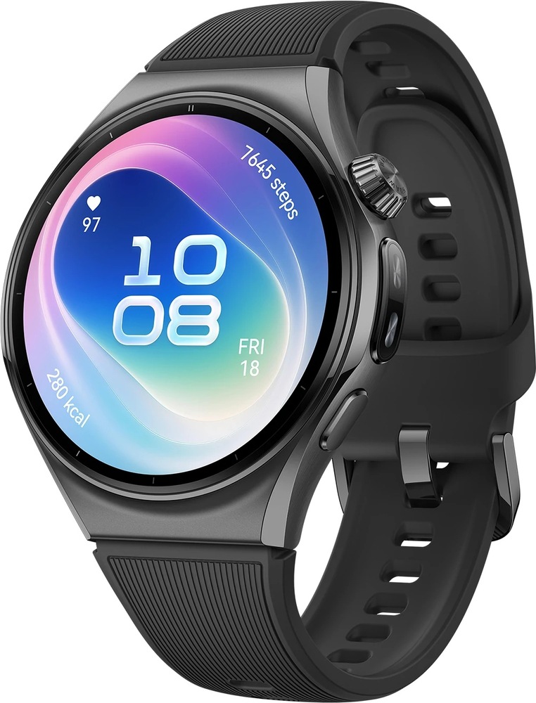 Chytré hodinky Huawei Watch 6 s průměrem 46 mm, černá barva