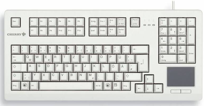 Klávesnice Cherry G80-11900, UK bílá