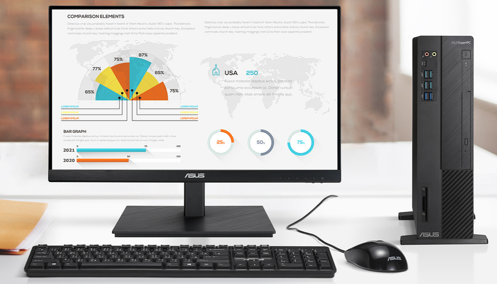 Monitor Asus VA24EQSB černý Monitor Asus VA24EQSB černý