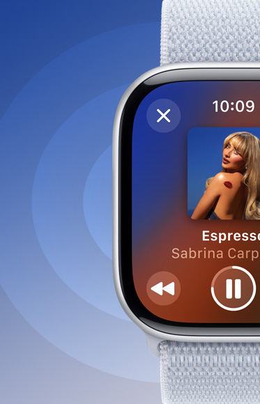 Chytré hodinky Apple Watch Series 10 GPS 46mm pouzdro ze stříbrného hliníku - oblačně modrý provlékací sportovní řemínek Chytré hodinky Apple Watch Series 10 GPS 46mm pouzdro ze stříbrného hliníku - oblačně modrý provlékací sportovní řemínek