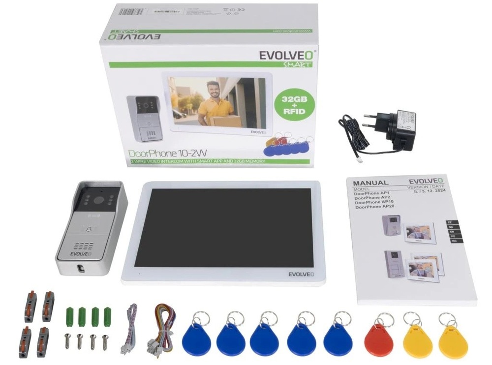Dveřní videotelefon Evolveo DoorPhone 10-2W - bílý