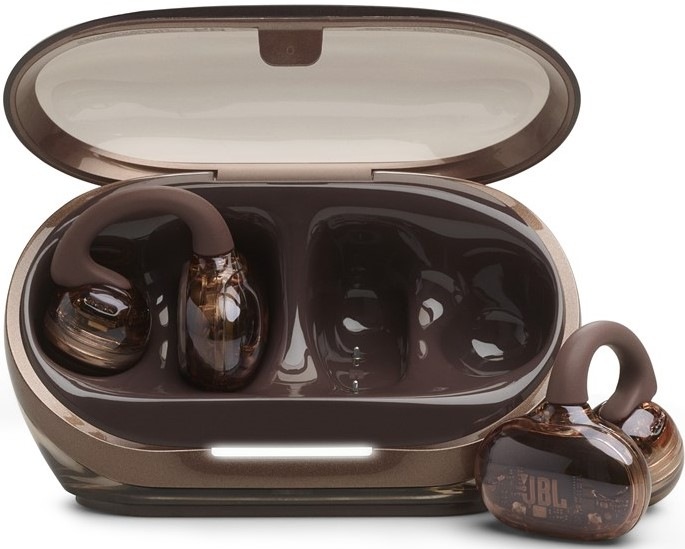 Sluchátka JBL Soundgear Clips hnědá