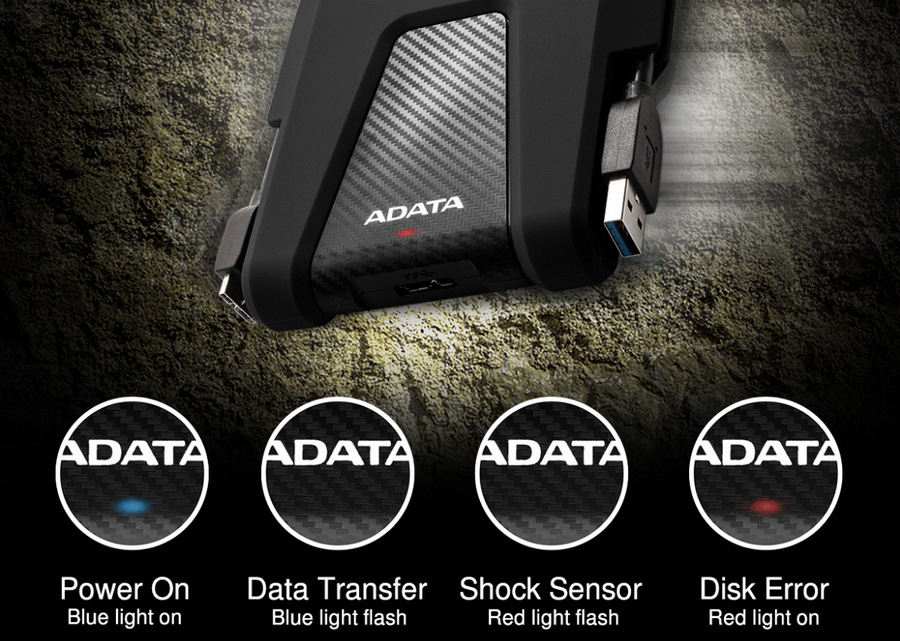 Externí pevný disk 2,5" ADATA HD680 1TB modrý Externí pevný disk 2,5" ADATA HD680 1TB modrý