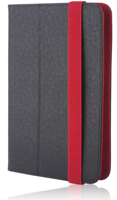 Flipové pouzdro GreenGo Orbi pro tablet 7-8", černá/červená