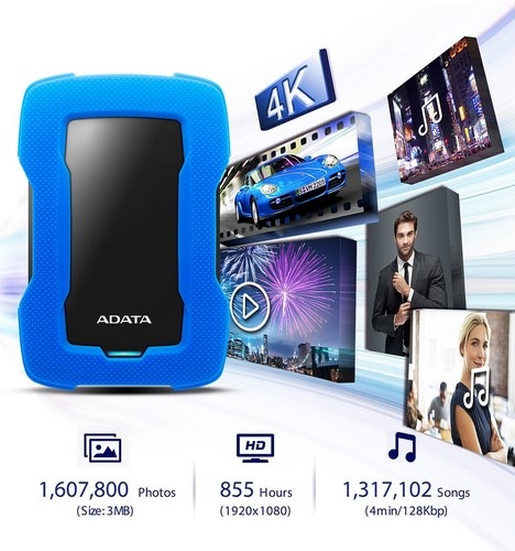 Externí pevný disk 2,5" ADATA HD330 2TB červený Externí pevný disk 2,5" ADATA HD330 2TB červený