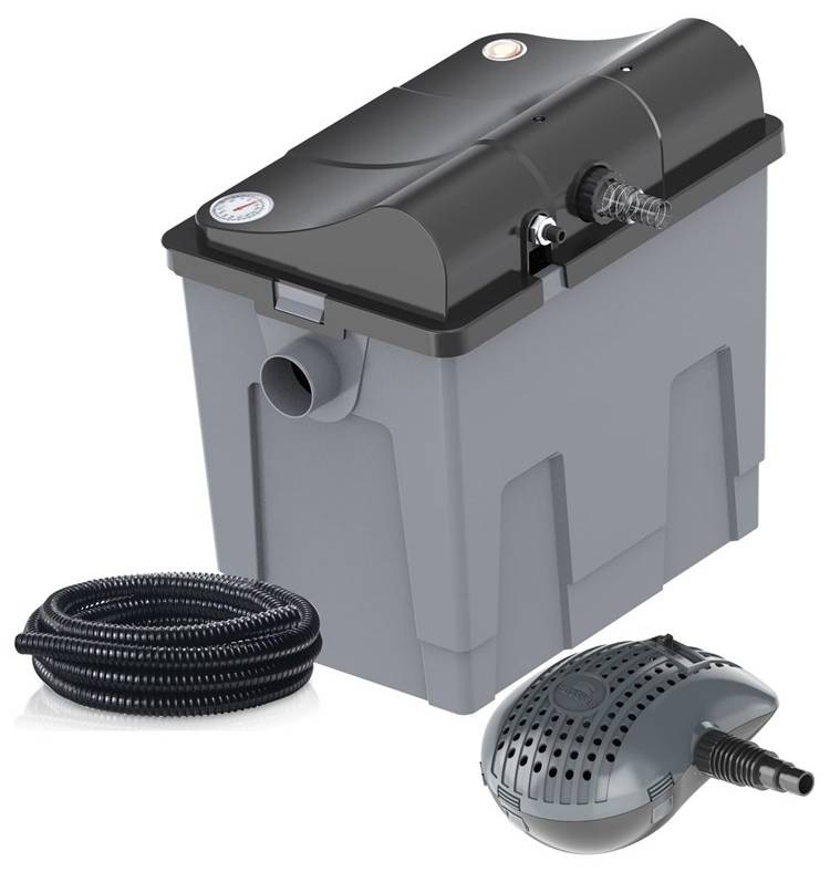 Filtrace průtoková Heissner s čerpadlem 3300 l/h a UV 9W do 10 m3