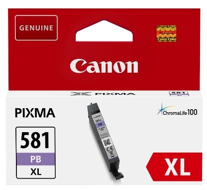 Inkoustová náplň Canon CLI-581XL PB, 505 stran - foto modrá