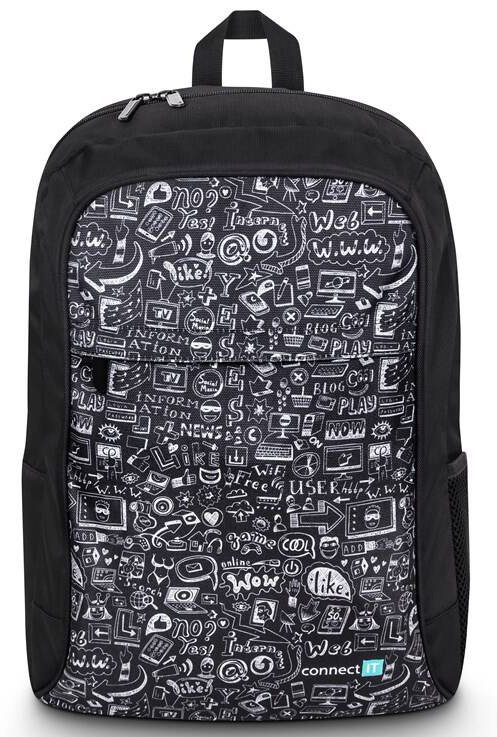 Batoh na notebook Connect IT Doodle na 15.6“ černý