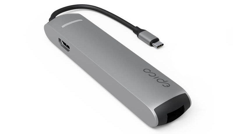 USB Hub Epico 6in1 Slim 8K USB-C/1× USB-C, HDMI, 3× USB 3.0 šedý USB Hub Epico 6in1 Slim 8K USB-C/1× USB-C, HDMI, 3× USB 3.0 - šedý