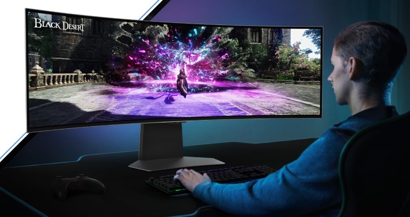 Herní monitor Samsung Odyssey OLED G9 stříbrný