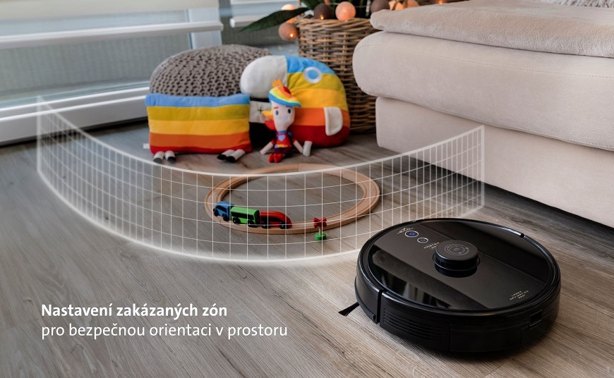 Robotický vysavač ETA Master 2 5229 90010 černý Robotický vysavač ETA Master 5229 90010, mapování