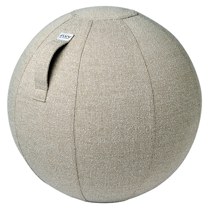 Sedací míč VLUV Bol Vair 60–65 cm, béžová barva.