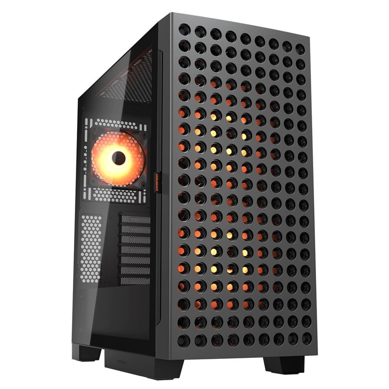 PC skříň Cougar AIRFACE ECO RGB v černé barvě.