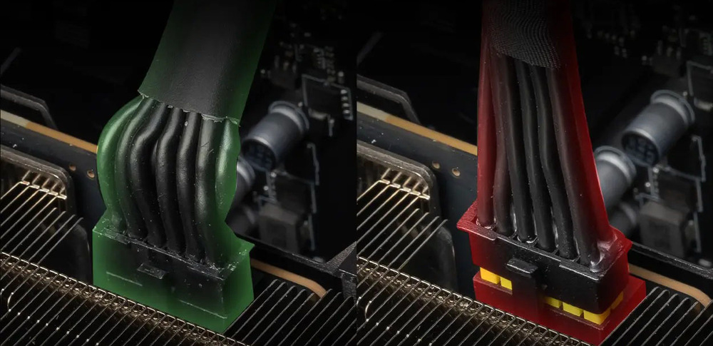 Zdroj MSI MAG A650GLS PCIE5 650W černý Dvoubarevný konektor 12V-2x6 H++ umožňuje snadnou kontrolu správného zapojení a rychlou instalaci